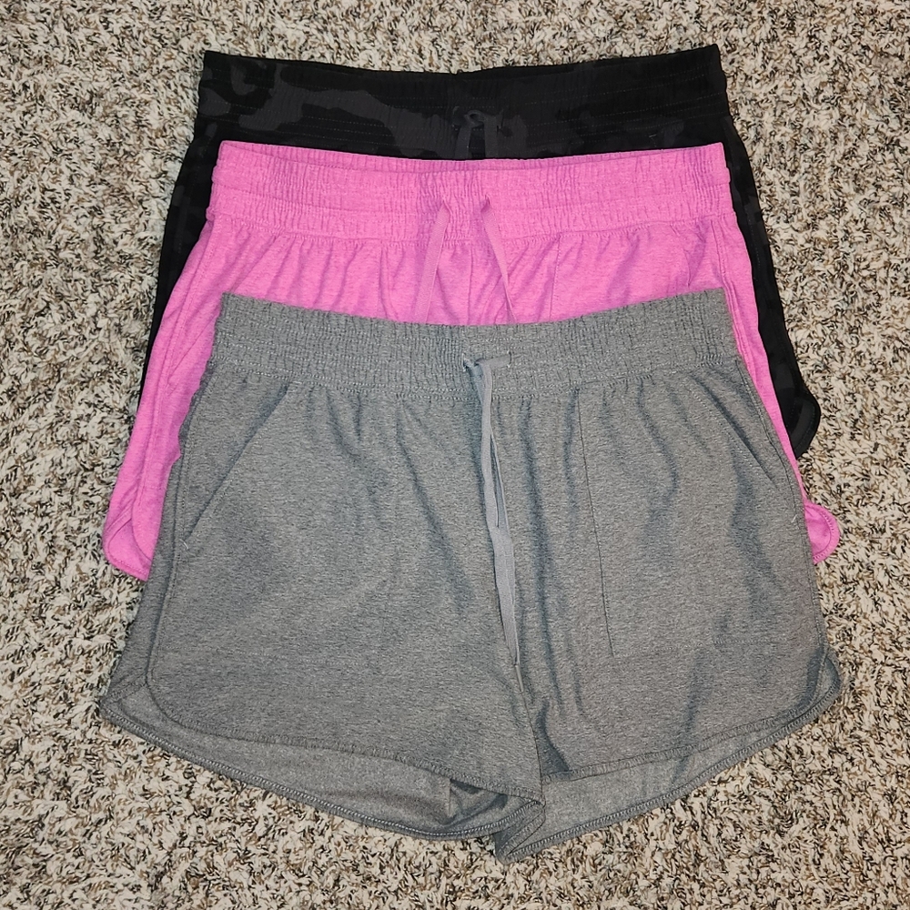 Athletic Works Moisture-Wicking Gym Shorts – 3-Pair Bundle (Size M 8–10) 🏃‍♀️✨